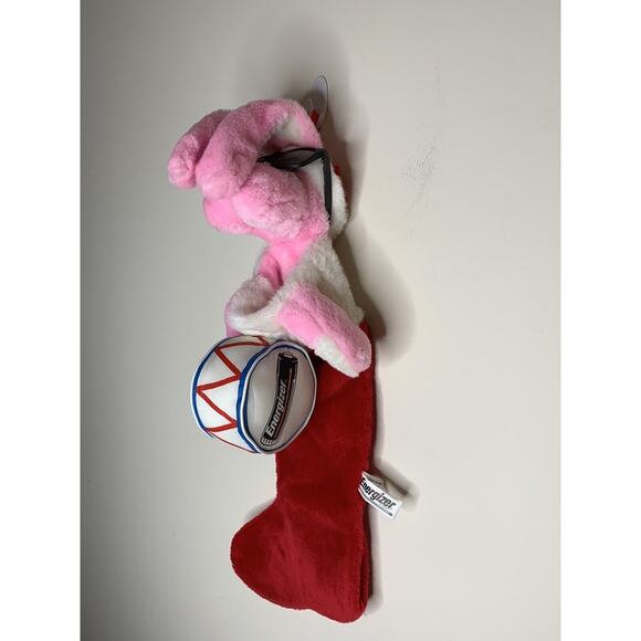 Energizer Battery Plush Christmas Bunny Stocking Large Playing the Drum 1993 - Picture 3 of 12